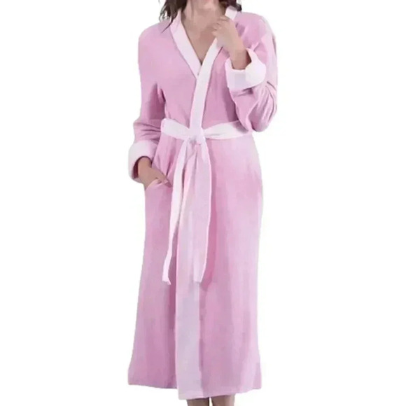 Pajamagram Light Pink Fleece Wrap Robe - Picture 1 of 4
